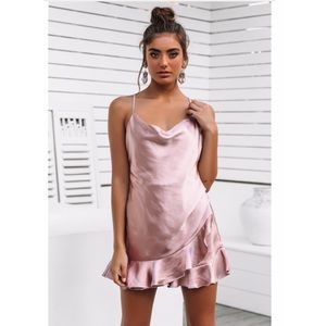 Rose Gold Silk Romper